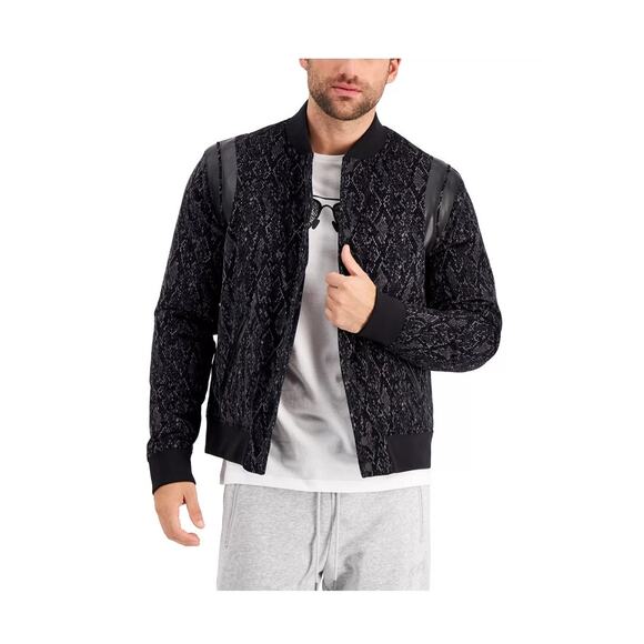 Michael Kors Collection Other - Michael Kors Men's Corduroy Bomber Jacket Snakeskin Size Large